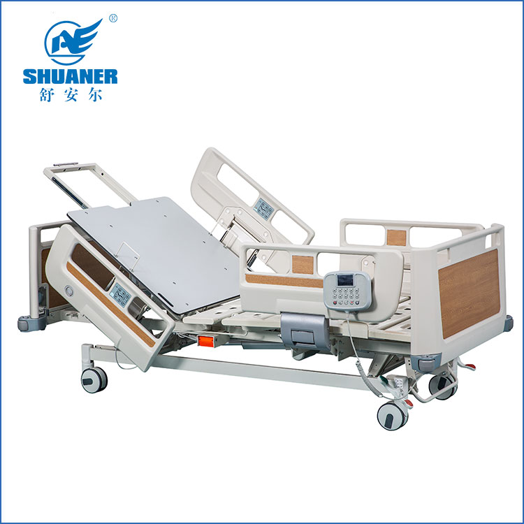 Fitur Lima Fungsi ABS Side ril Electric Medical Bed